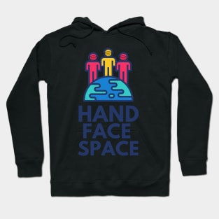 Hand Face Space By Boris Hoodie